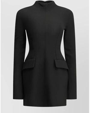 Sportmax Single Breasted Coat - Black
