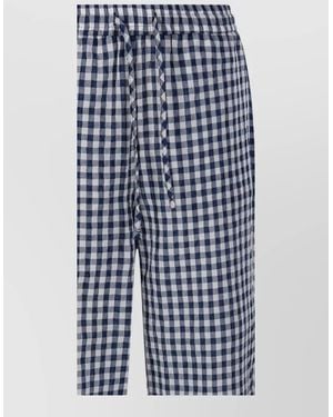 DUNST Checked Pyjama Trousers - Blue