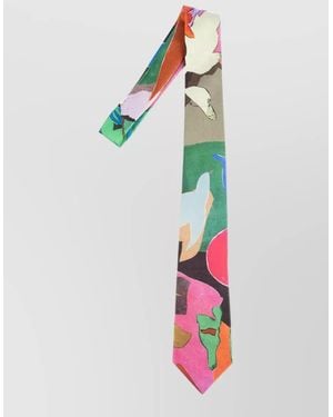 Paul Smith Narrow Neckwear And Bow Tie Pointed Tip - Multicolor