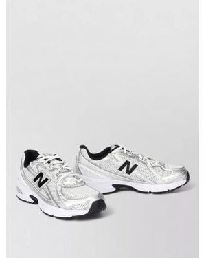 New Balance Lace Up Low Top Trainers 740 - Metallic