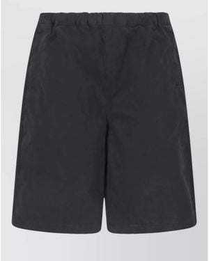 Entire studios Straight Shorts Back And Side Pockets - Black