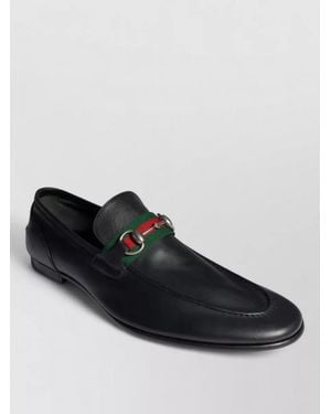 Gucci Leather Loafers - Black