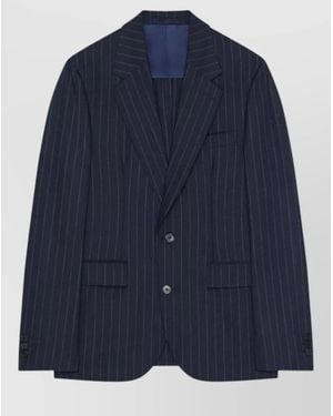 Givenchy Wool Suit Jacket - Blue