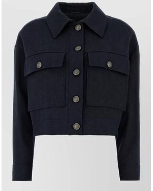 Brunello Cucinelli Single Breasted Coat - Blue