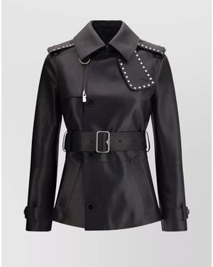Burberry Leather Jacket - Black