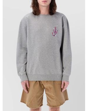 JW Anderson Cotton Oversized Sweatshirt - Grey
