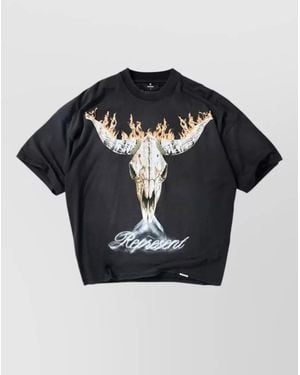 Represent Cowboy Spirit London Graphic Oversized T-Shirt - Blue