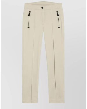 Moncler Cashmere Slim Tailored Trousers - Natural