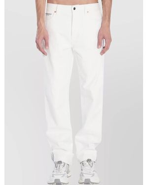 Gucci Denim Straight-Leg Trousers - White