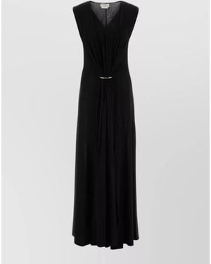 Sportmax Stretch Viscose Fervida Dress Detail - Black