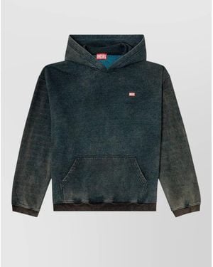 DIESEL Logo Print Hooded Sweatshirt - Green