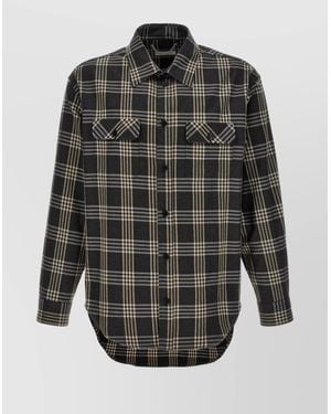 1989 STUDIO Checked Cotton Shirt - Black