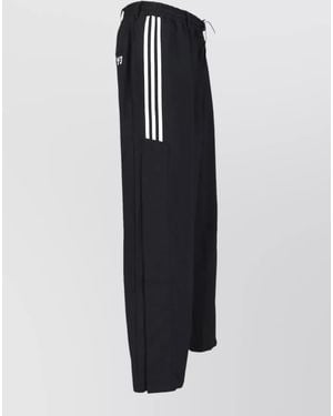 Y-3 Wide-Leg Track Trousers - Blue