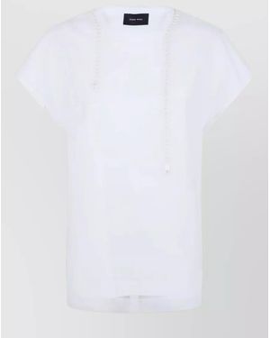 Simone Rocha Cotton Embroidered Blouse - White