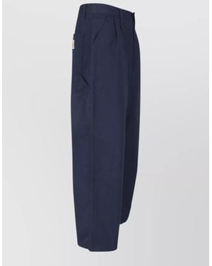 Carhartt Straight Cotton Loose Fit Trousers - Blue