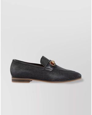 Gucci Denim Loafers - Black