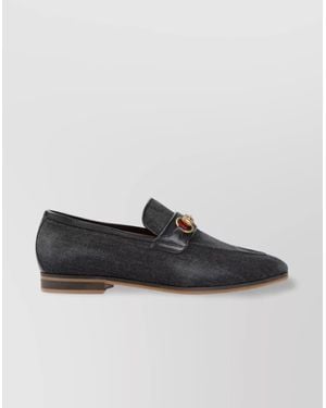 Gucci Denim Loafers - Black