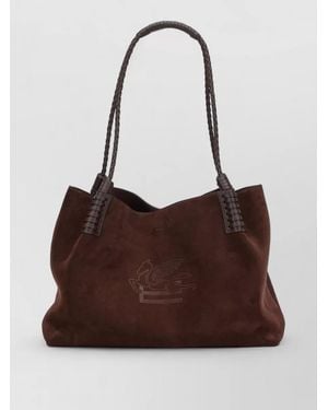 Etro Leather Bucket Bag - Brown