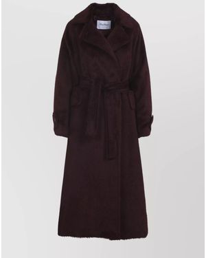 Max Mara Alpaca Virgin Wool Oversized Midi Coat - Multicolour