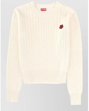 KENZO Relaxed-Fit Sweater - Natural