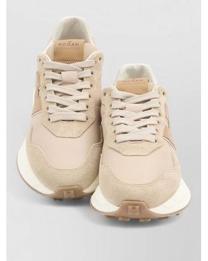 Hogan Leather Low-Top Trainers - Natural