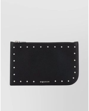 McQueen Leather Pouch - Black