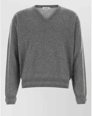 Jil Sander Cashmere Crewneck Sweater - Gray