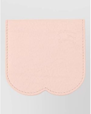 Burberry Chess Calf Leather Card Holder Handle - Pink