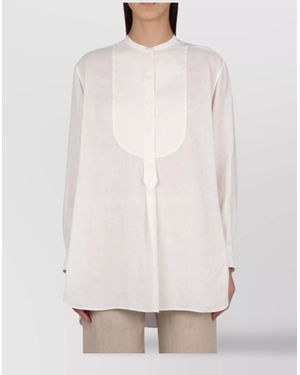 Aspesi Linen Tunic Shirt - White