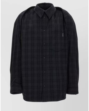 Balenciaga Shirt Collared Neck Sleeveless - Blue