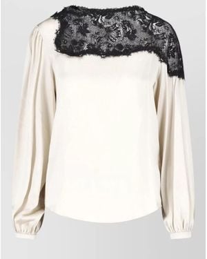 Isabel Marant Silk Long Sleeve Blouse - White