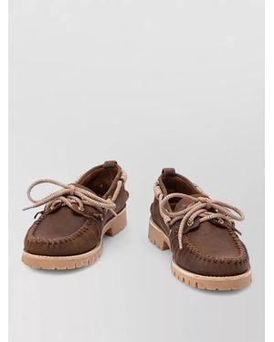 Golden Goose Leather Cruise Loafers - Brown