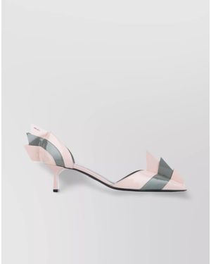 Prada Leather Court Shoes - White
