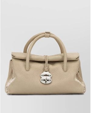 Zanellato Leather Shoulder Bag - Natural