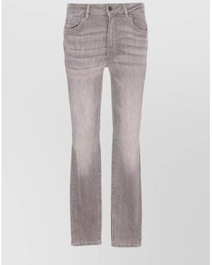 Liu Jo High Waist Skinny Denim Pants With Pockets - Gray