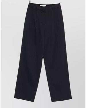 DUNST Cotton Blend Chinos Tailored Pants - Blue