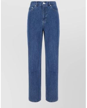 DUNST Denim Pants Belt Loop Five Pocket Design - Blue