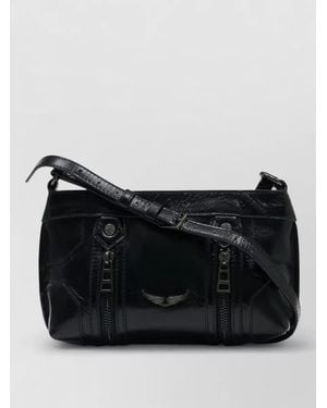 Zadig & Voltaire Sunny Mood Vintage Shoulder Bag Leather - Black