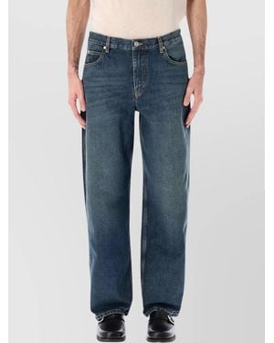 Isabel Marant Denim Wide-Leg Mid-Rise Jeans - Blue