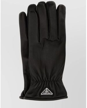 Prada Leather Gloves - Black