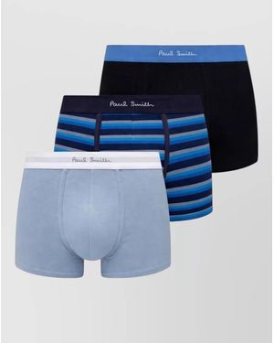 Paul Smith Three Boxers Set Elastic Waistband - Blue