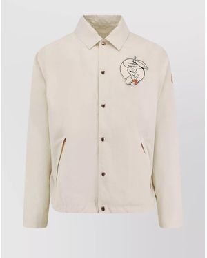 Moncler Genius Satsuma X Gilga Farm Designed Cotton Blend Jacket - Natural