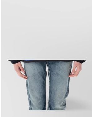 COMME DES GARÇONS PLAY Heart Hooded Zip Jacket Block Design - Blue