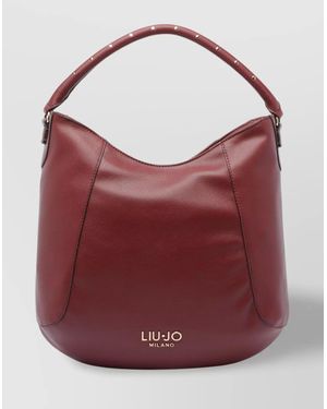 トートバッグ LIU JO HOBO BAG EMBOSSED LEATHER WITH CHAIN Liu Jo Women's Hobo Bag: Ivory Faux Leather with Embossed