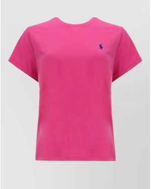 Polo Ralph Lauren Short Sleeve Crew Neck Top - Pink