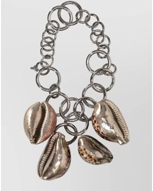 Niccolò Pasqualetti Leather Chain Bracelet - White