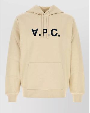 A.P.C. Stretch Cotton Sweatshirt - Natural