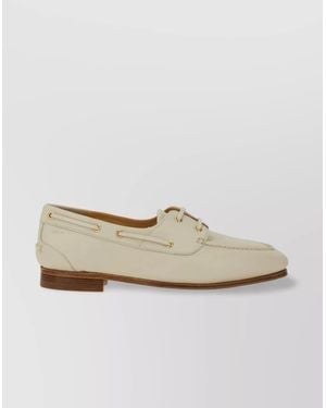 Bally "Pathy" Lace Detail Loafers - Natural