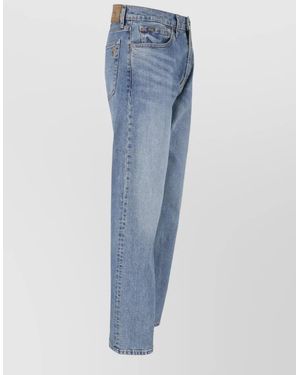 Polo Ralph Lauren Tailored Trousers Belt Loops Back Pockets - Blue