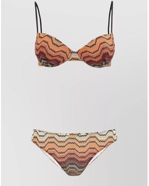 Missoni Two Piece Bikini Set Zigzag Pattern - Multicolor